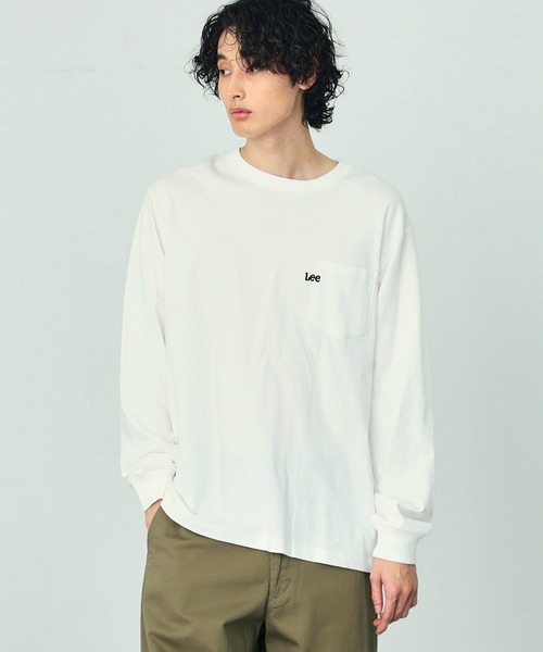 Lee（リー）の「胸ロゴポケット長袖Tシャツ（Tシャツ/カットソー