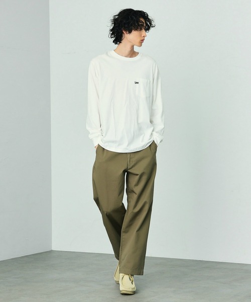 Lee（リー）の「胸ロゴポケット長袖Tシャツ（Tシャツ/カットソー