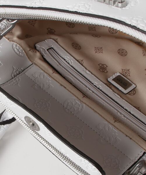 Guess（ゲス）の「GALERIA Status Satchel（ハンドバッグ・レディース・ホワイト・ONE SIZE）」の4枚目の写真