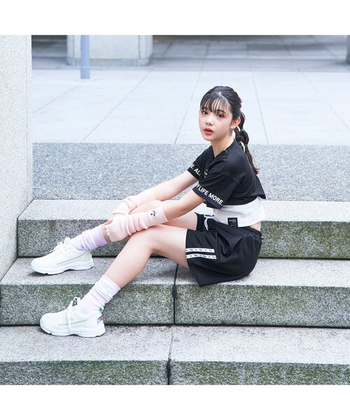 algy(アルジー)の「【吸水速乾】ラインロゴキュロット(その他パンツ・キッズ・ブラック/オフホワイト/サックスブルー・XX-SMALL/X-SMALL/SMALL/MEDIUM)」の14枚目の写真