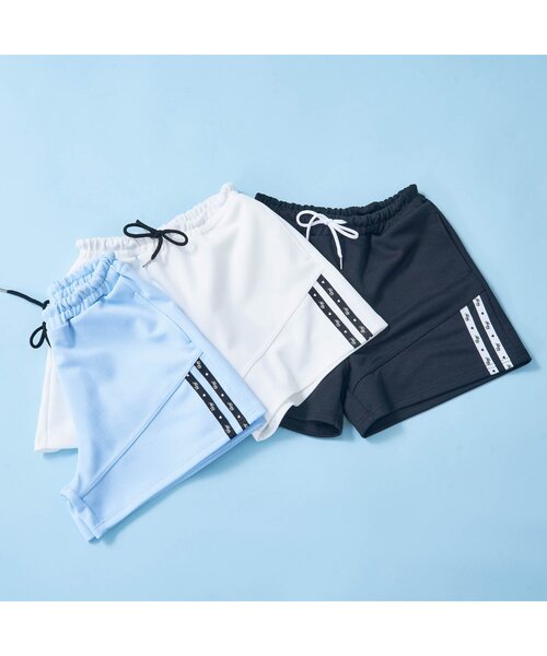 algy(アルジー)の「【吸水速乾】ラインロゴキュロット(その他パンツ・キッズ・ブラック/オフホワイト/サックスブルー・XX-SMALL/X-SMALL/SMALL/MEDIUM)」の13枚目の写真