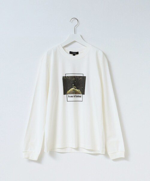 UNTITLED(アンタイトル)の「【WORLD for the World】グリーンフォトプリントカットソー(Tシャツ/カットソー・レディース・ブラック/アイボリー・00/02/04)」の2枚目の写真