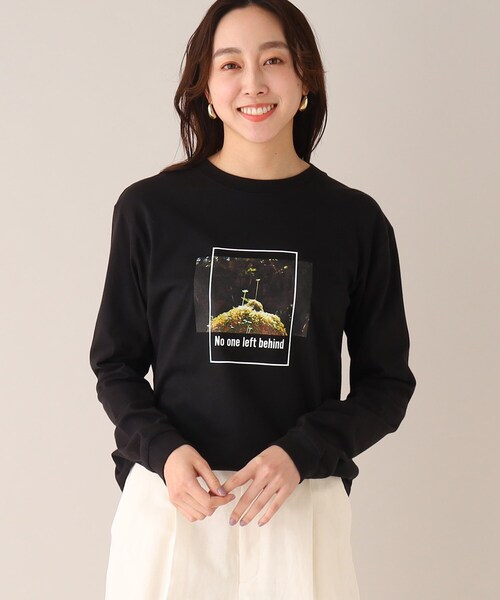 UNTITLED(アンタイトル)の「【WORLD for the World】グリーンフォトプリントカットソー(Tシャツ/カットソー・レディース・ブラック/アイボリー・00/02/04)」の11枚目の写真