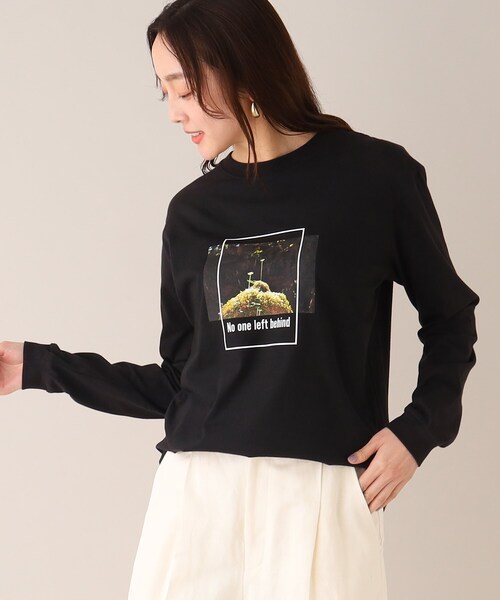 UNTITLED(アンタイトル)の「【WORLD for the World】グリーンフォトプリントカットソー(Tシャツ/カットソー・レディース・ブラック/アイボリー・00/02/04)」の10枚目の写真