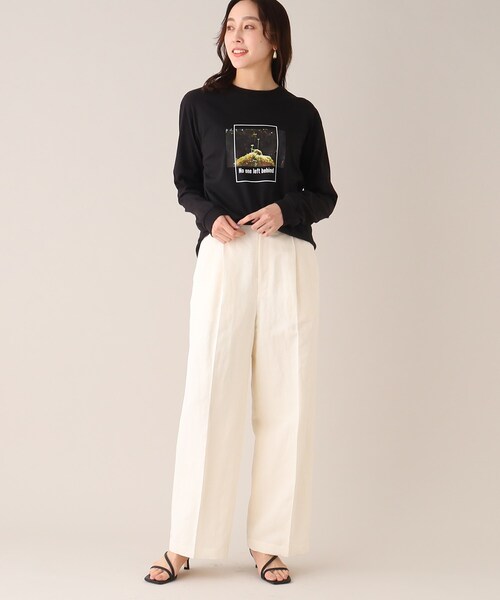 UNTITLED(アンタイトル)の「【WORLD for the World】グリーンフォトプリントカットソー(Tシャツ/カットソー・レディース・ブラック/アイボリー・00/02/04)」の7枚目の写真