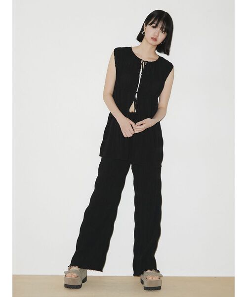 EMODA（エモダ）の「ダブルベルトタンクサンダル（サンダル・レディース・ブラック/ベージュ・SMALL/MEDIUM/LARGE）」の19枚目の写真