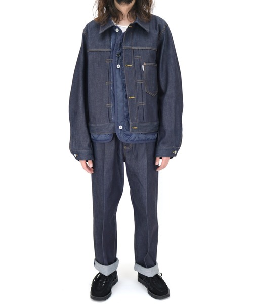 elephant TRIBAL fabrics（エレファントトライバルファブリックス）の「elephant TRIBAL fabrics QUILTING LAYER XX（デニムジャケット・メンズ・インディゴブルー・MEDIUM/SMALL）」の5枚目の写真