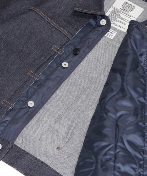 elephant TRIBAL fabrics（エレファントトライバルファブリックス）の「elephant TRIBAL fabrics QUILTING LAYER XX（デニムジャケット・メンズ・インディゴブルー・MEDIUM/SMALL）」の8枚目の写真