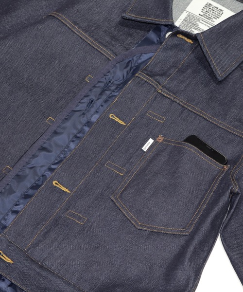 elephant TRIBAL fabrics（エレファントトライバルファブリックス）の「elephant TRIBAL fabrics QUILTING LAYER XX（デニムジャケット・メンズ・インディゴブルー・MEDIUM/SMALL）」の2枚目の写真