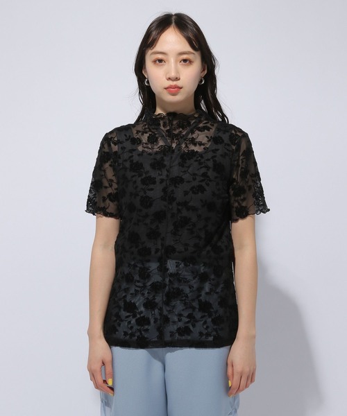 HARE（ハレ）の「フラワーフロッキーシアートップス(HARE)（T