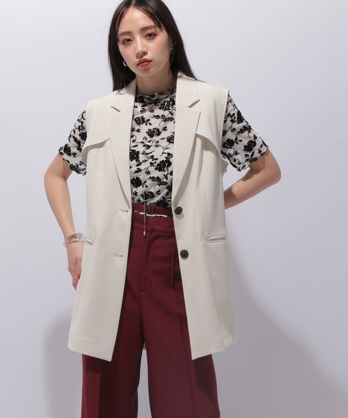 HARE（ハレ）の「フラワーフロッキーシアートップス(HARE)（T