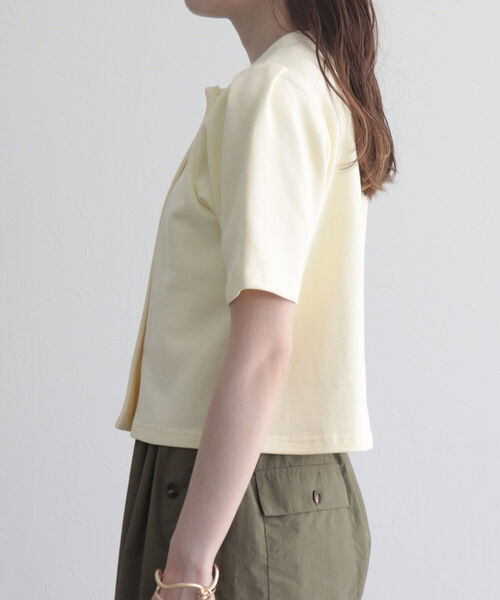 fredy emue（フレディエミュ）の「【fredyemueフレディエミュ】W開きパールボタンカーディガン（カーディガン/ボレロ・レディース・ネイビー/アイボリー/ミント・38）」の10枚目の写真