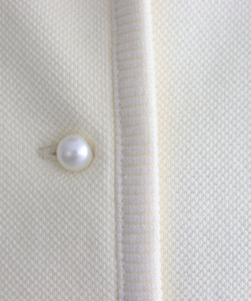 fredy emue（フレディエミュ）の「【fredyemueフレディエミュ】W開きパールボタンカーディガン（カーディガン/ボレロ・レディース・ネイビー/アイボリー/ミント・38）」の6枚目の写真