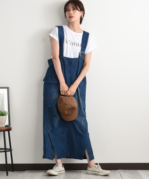 anana（アナナ）の「【anana】フレンチスリーブロゴＴシャツ（Tシャツ/カットソー・レディース・オフホワイト/チャコールグレー・FREE）」の22枚目の写真