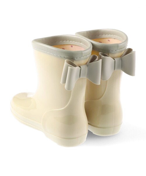 BRANSHES（ブランシェス）の「リボン付きレインブーツ（レインシューズ・キッズ・ラベンダー/ベージュ/ピンク・17.0cm/16.0cm/18.0cm/19.0cm/15.0cm/14.0cm）」の14枚目の写真