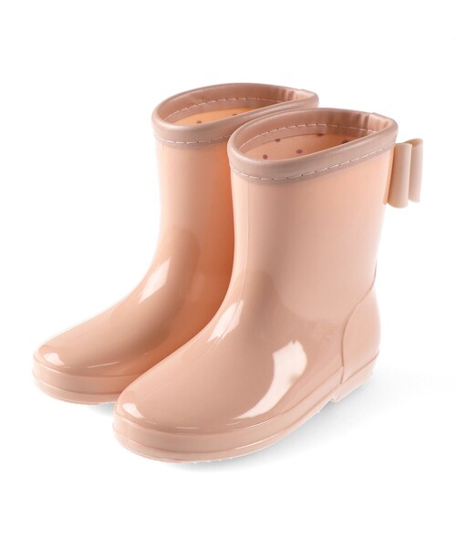BRANSHES（ブランシェス）の「リボン付きレインブーツ（レインシューズ・キッズ・ラベンダー/ベージュ/ピンク・17.0cm/16.0cm/18.0cm/19.0cm/15.0cm/14.0cm）」の20枚目の写真