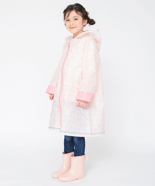 BRANSHES（ブランシェス）の「リボン付きレインブーツ（レインシューズ・キッズ・ラベンダー/ベージュ/ピンク・17.0cm/16.0cm/18.0cm/19.0cm/15.0cm/14.0cm）」の10枚目の写真