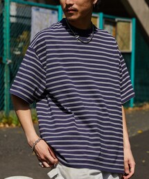 FREAK'S STORE | 【限定展開】ビッグシルエット 2トーン ボーダー クルーネックTシャツ(Tシャツ/カットソー)