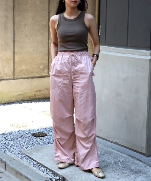 COMMRE(コムル)の「トラックパンツ(その他パンツ・レディース・アイボリー/ピンク/ブラック・FREE)」の3枚目の写真