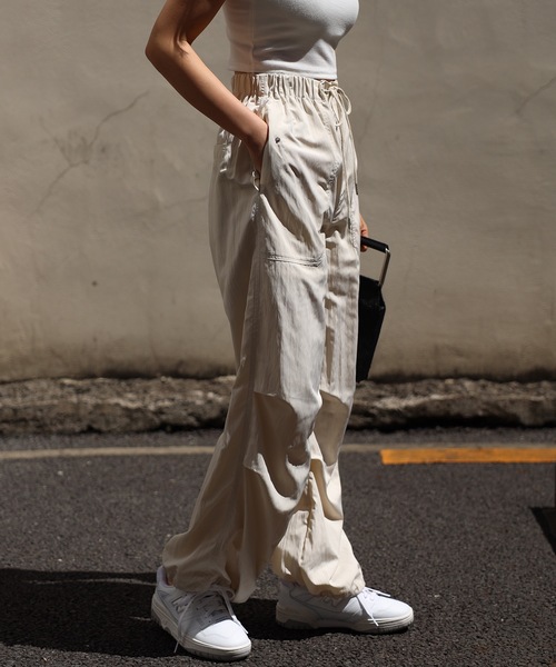 COMMRE(コムル)の「トラックパンツ(その他パンツ・レディース・アイボリー/ピンク/ブラック・FREE)」の13枚目の写真