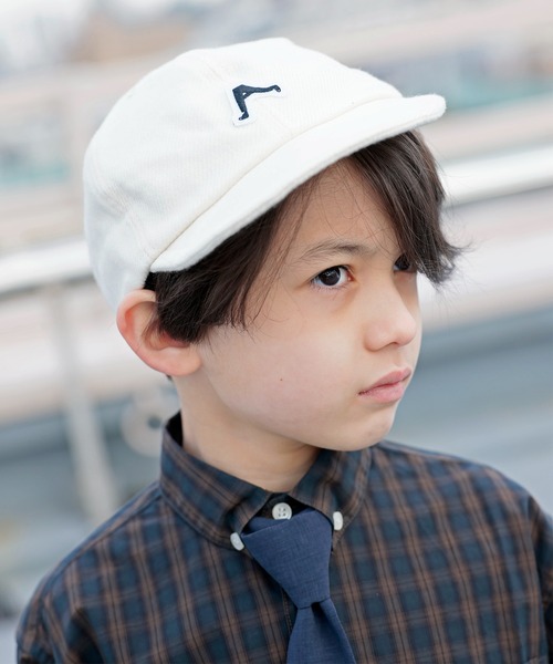 ARCH & LINE（アーチアンドライン）の「フランネルキャップ FLANNEL CAP（キャップ・キッズ・グリーン/ブラック/ブルー/クリーム・54/57/60）」の2枚目の写真