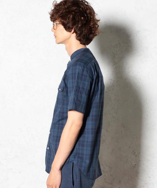 green label relaxing(グリーンレーベルリラクシング)の「40/DARK/C BAND/C H/P S/S シャツ◆(シャツ/ブラウス・メンズ・ダークグレー/ネイビー・X-LARGE/LARGE/SMALL/MEDIUM)」の11枚目の写真