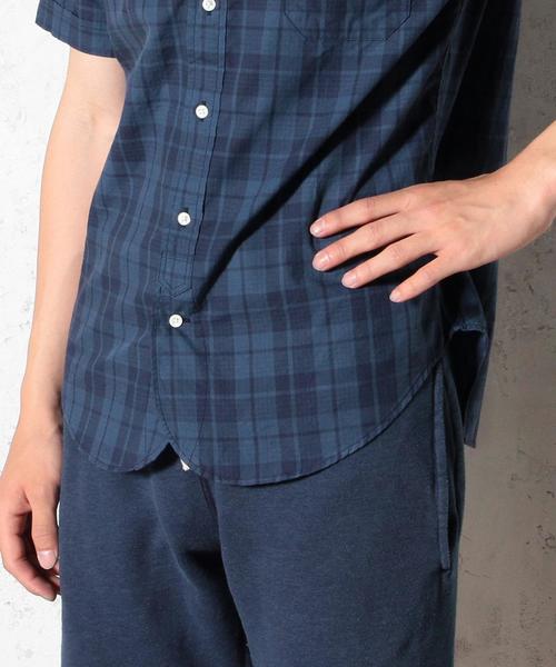 green label relaxing(グリーンレーベルリラクシング)の「40/DARK/C BAND/C H/P S/S シャツ◆(シャツ/ブラウス・メンズ・ダークグレー/ネイビー・X-LARGE/LARGE/SMALL/MEDIUM)」の5枚目の写真