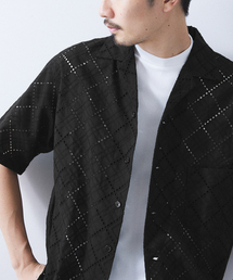 417 EDIFICE | *エンブロイダリーオープンカラーシャツ(シャツ/ブラウス)