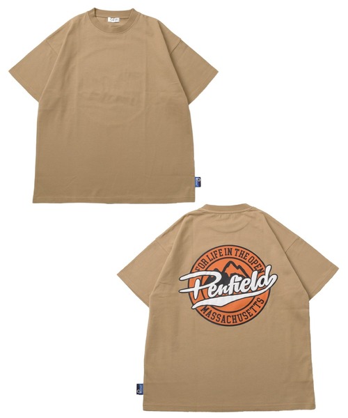 GLAZOS(グラソス)の「【Penfield】USAコットン・バックサークル発泡プリントビッグ半袖Tシャツ(Tシャツ/カットソー・キッズ・グリーン/ホワイト/ベージュ・150cm/160cm/140cm/170cm)」の14枚目の写真