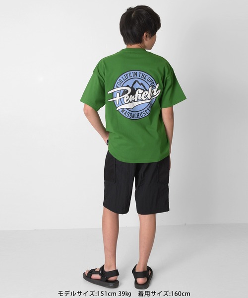 GLAZOS(グラソス)の「【Penfield】USAコットン・バックサークル発泡プリントビッグ半袖Tシャツ(Tシャツ/カットソー・キッズ・グリーン/ホワイト/ベージュ・150cm/160cm/140cm/170cm)」の21枚目の写真