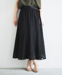 カットジャカードマーメイドスカート