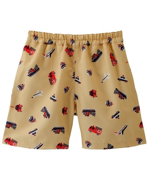 combimini（コンビミニ）の「ハーフスイムパンツ（水着・キッズ・サンドベージュ/ミント/ブルー系その他/ピンクベージュ・90/100/110/120）」の9枚目の写真