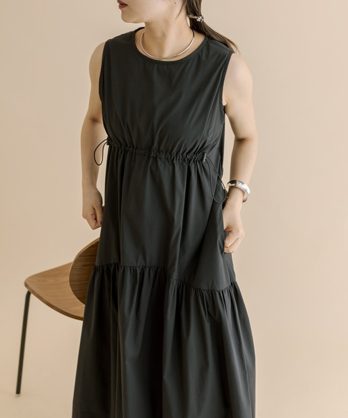 mline（エムライン）の「[mline]ノースリドロストワンピース（ワンピース・レディース・ブルー/ブラック/アイボリー/イエロー・1/2）」の21枚目の写真