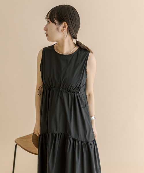 mline（エムライン）の「[mline]ノースリドロストワンピース（ワンピース・レディース・ブルー/ブラック/アイボリー/イエロー・1/2）」の13枚目の写真