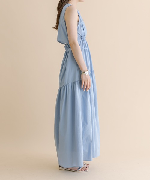 mline（エムライン）の「[mline]ノースリドロストワンピース（ワンピース・レディース・ブルー/ブラック/アイボリー/イエロー・1/2）」の22枚目の写真