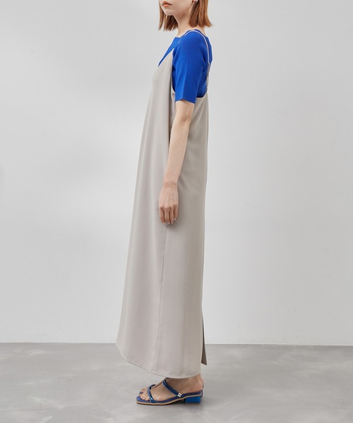 ROPE' PICNIC（ロペピクニック）の「Vラインキャミワンピース（ワンピース・レディース・ブラック/グレー系その他・38）」の15枚目の写真