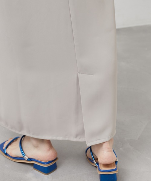 ROPE' PICNIC（ロペピクニック）の「Vラインキャミワンピース（ワンピース・レディース・ブラック/グレー系その他・38）」の8枚目の写真