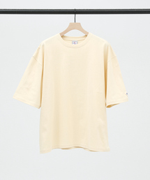 【JEMORGAN /ジェーイーモーガン】ヘビーウエイト袖ワッペン付きドロップショルダー半袖BIG Tシャツ
