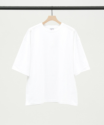 【JEMORGAN /ジェーイーモーガン】ヘビーウエイト袖ワッペン付きドロップショルダー半袖BIG Tシャツ