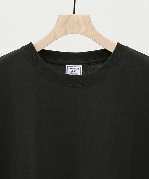 JEMORGAN（ジェーイーモーガン）の「【JEMORGAN /ジェーイーモーガン】ヘビーウエイト袖ワッペン付きドロップショルダー半袖BIG Tシャツ（Tシャツ/カットソー・メンズ・ブラック/ピンク/ライトグレー/ネイビー/ホワイト/ベージュ/グリーン・M/LL/L）」の9枚目の写真