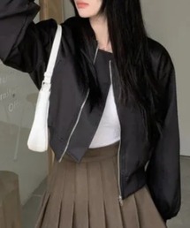 ライトクロップドブルゾン