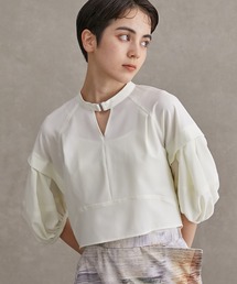 PUBLIC TOKYO | 【岐阜県産】クロップドハーフスリーブブラウス(シャツ/ブラウス)