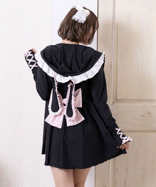 【新品未使用】うさ耳 巫女メイド　1/4 mdd服　ディーラー様製 新品未使用】うさ耳 巫女メイド 1/4 mdd服 ディーラー様製