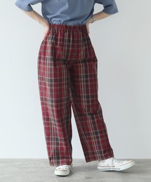 PAR ICI | タイプライターBIGチェックパンツ(その他パンツ)