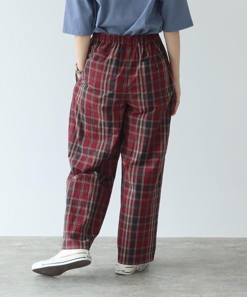 PAR ICI（パーリッシィ）の「タイプライターBIGチェックパンツ（その他パンツ・レディース・レッド/ネイビー・FREE）」の14枚目の写真