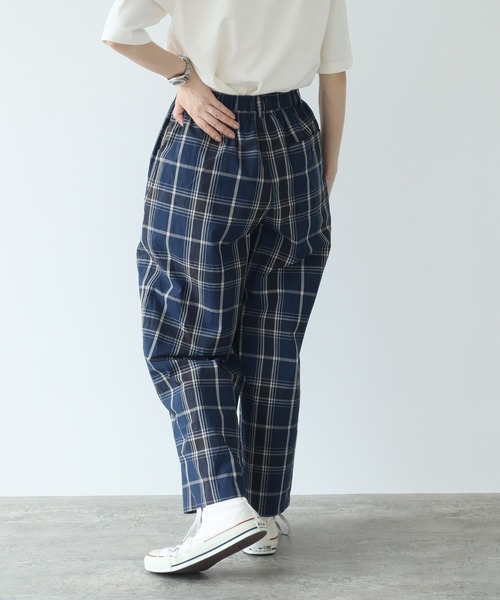 PAR ICI（パーリッシィ）の「タイプライターBIGチェックパンツ（その他パンツ・レディース・レッド/ネイビー・FREE）」の5枚目の写真