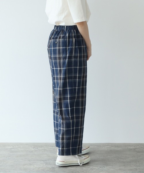 PAR ICI（パーリッシィ）の「タイプライターBIGチェックパンツ（その他パンツ・レディース・レッド/ネイビー・FREE）」の4枚目の写真