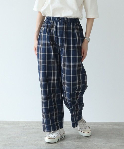 PAR ICI（パーリッシィ）の「タイプライターBIGチェックパンツ（その他パンツ・レディース・レッド/ネイビー・FREE）」の3枚目の写真