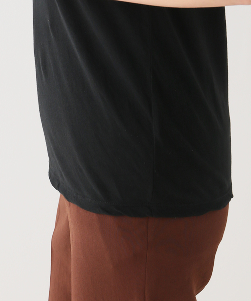 plage（プラージュ）の「デコルテ TEE（Tシャツ/カットソー・レディース・ブラック/ベージュ/ホワイト・FREE）」の9枚目の写真