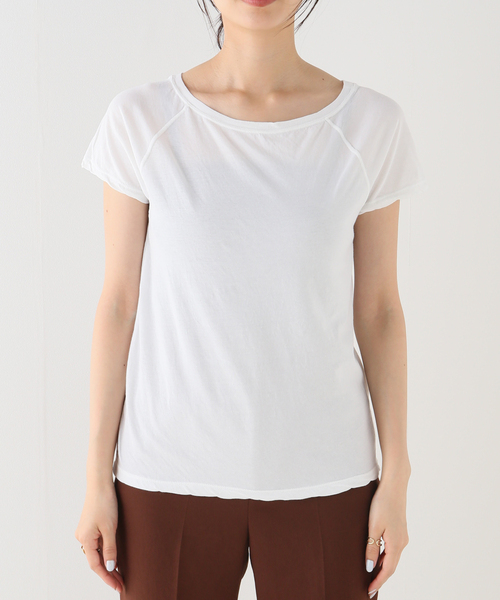 plage（プラージュ）の「デコルテ TEE（Tシャツ/カットソー・レディース・ブラック/ベージュ/ホワイト・FREE）」の8枚目の写真